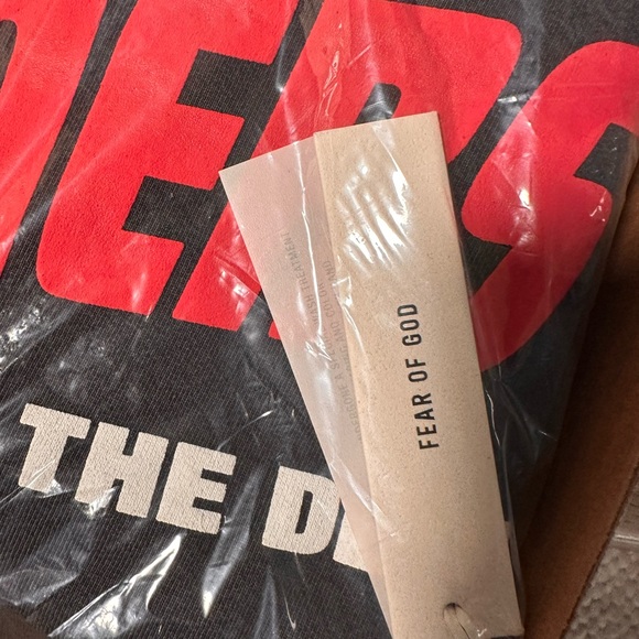 VERY LIMITED EDITION - Fear of God Black and Red Sinners Sweatshirt brand new - Picture 7 of 8